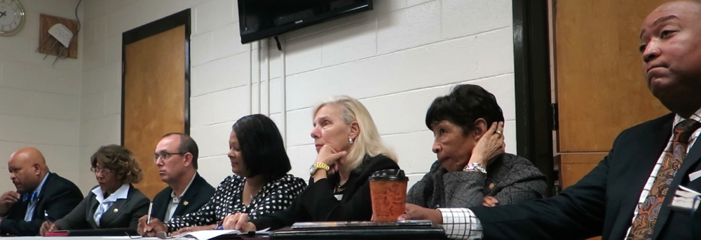 From left: Rep. Rodney Moore, Sen. Joyce Waddell, Sen. Jeff Tarte, Rep. Carla Cunningham, Rep. Becky Carney, Rep. Beverly Earle and Sen. Joel Ford.