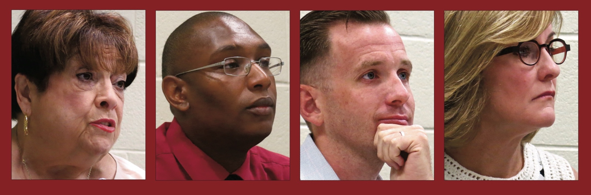 From left: Claire Fallon, Laurence Bibbs, Bruce Clark and Julie Eiselt.