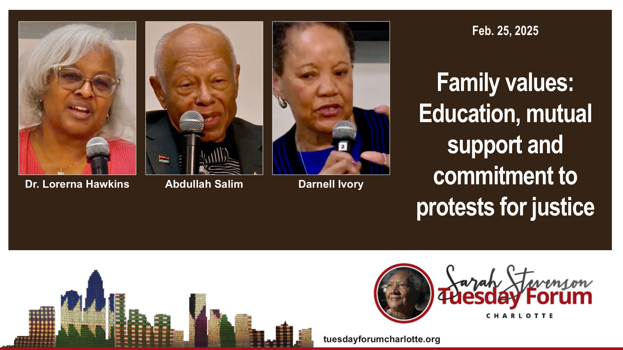 Family values: Education, mutual aid, seeking justice for all