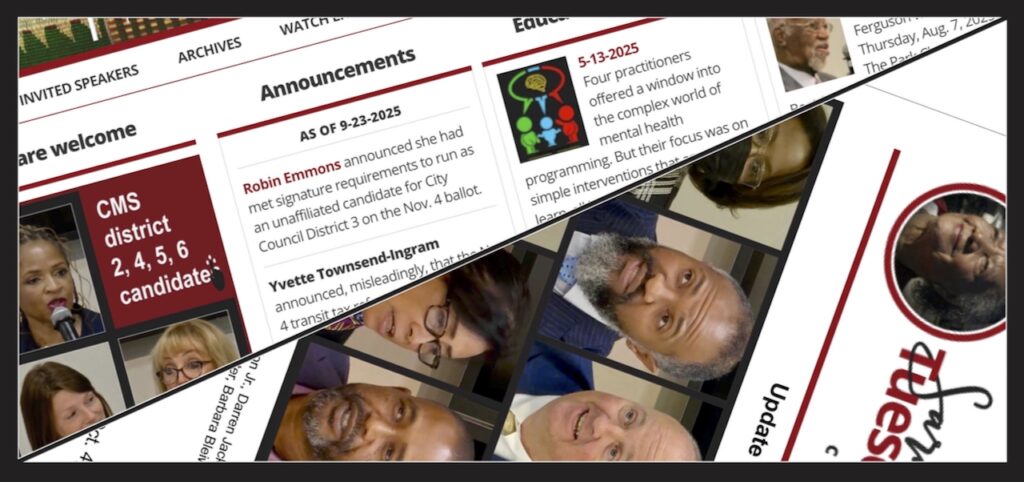 Examples of Forum website pages and e-mails.