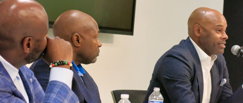 Charlotte real estate developers Shawn Kennedy, Bobby Drakeford and Todd Collins.