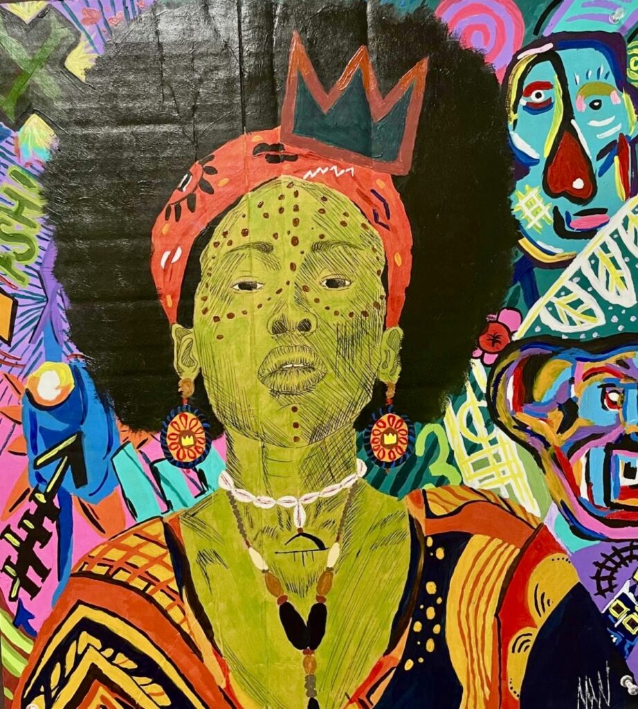 Morgan West, "African Basquiat"